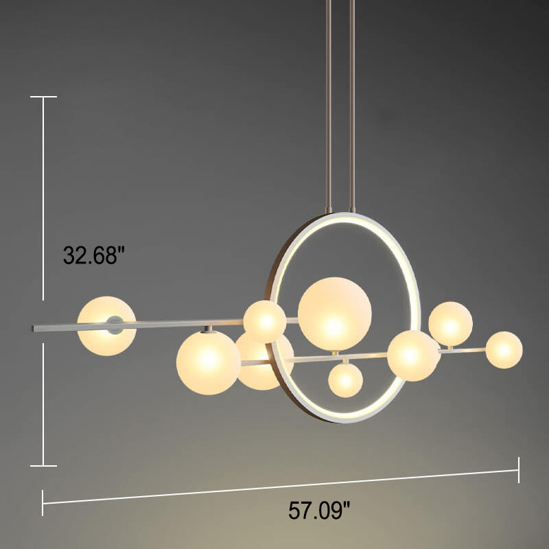 Modern Orb Ring LED Pendant Chandelier