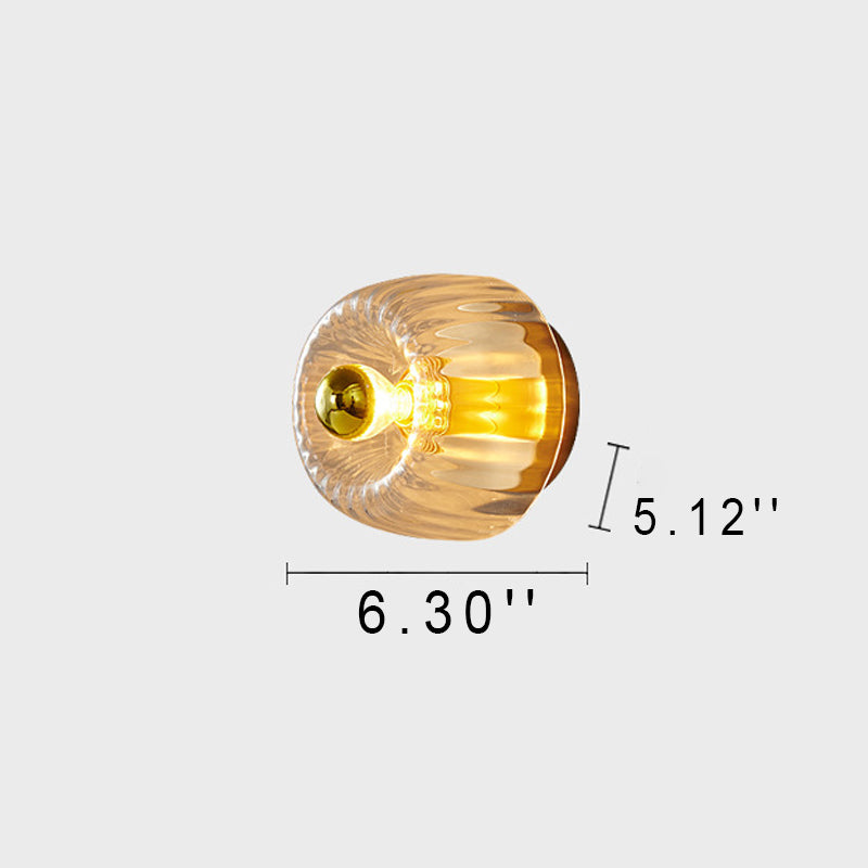Crystal Sunburst Glow Flush Mount Light