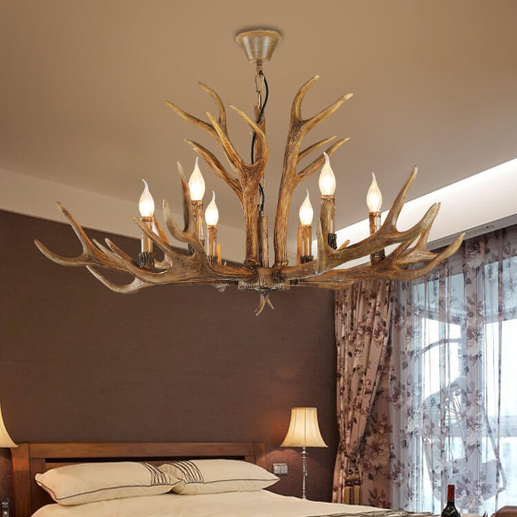 Rustic Antler Style Chandelier Light
