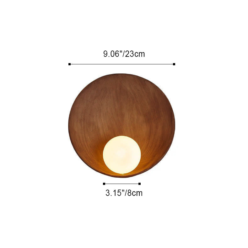 Modern Round Resin Wall Light