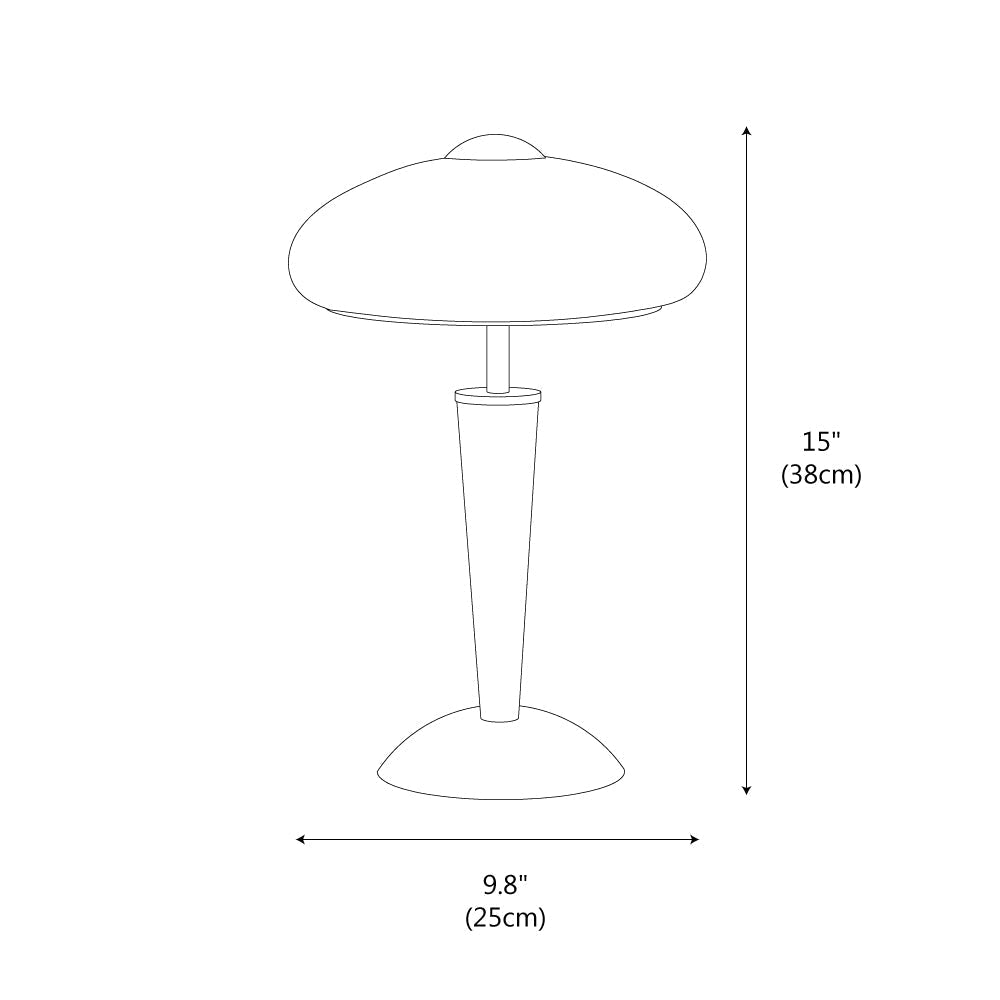 Modern Mid-Century Dome Table Lamp