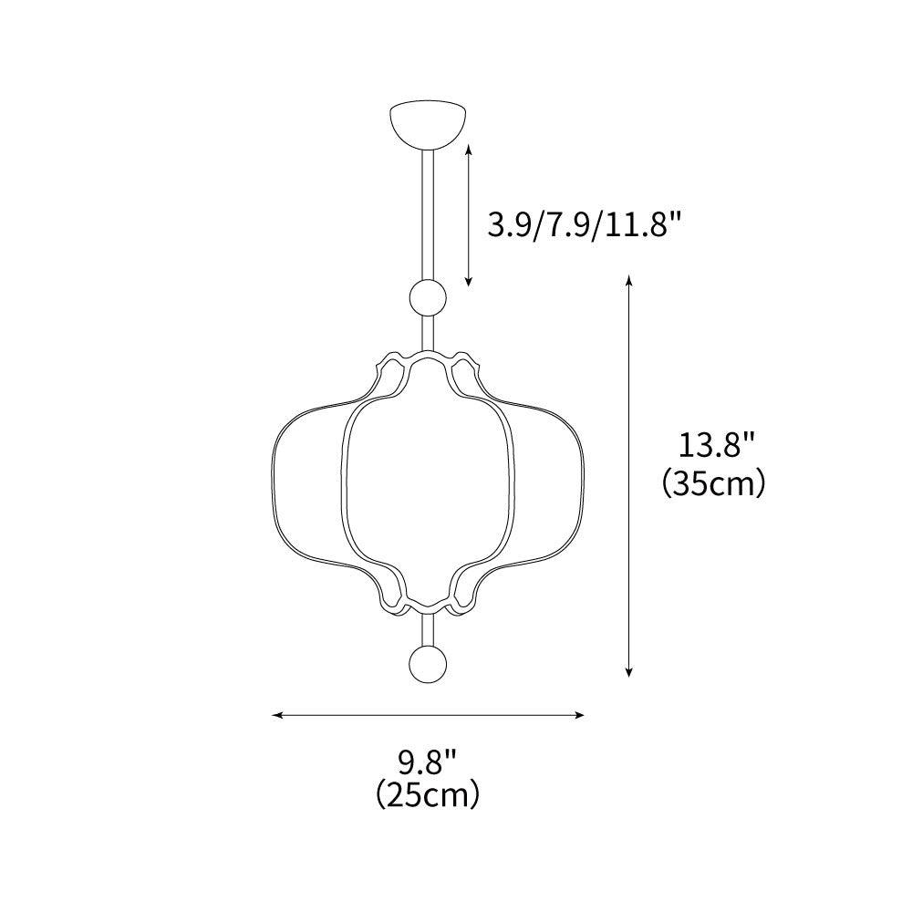 Elegant Sculpted Pendant Light
