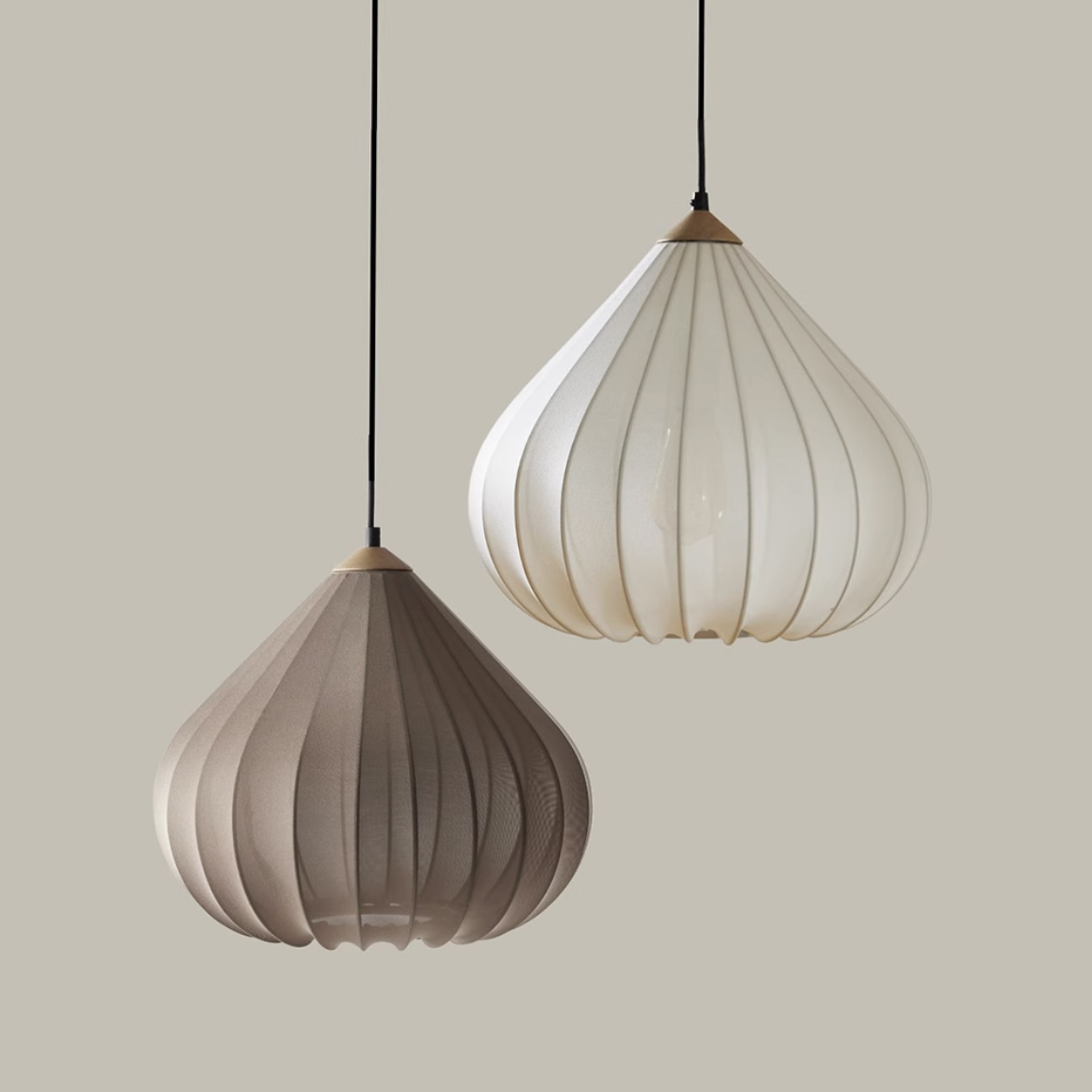 Valley Bloom Fabric Pendant Light