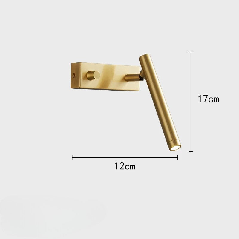 Aurex Rotatable Copper LED Wall Light