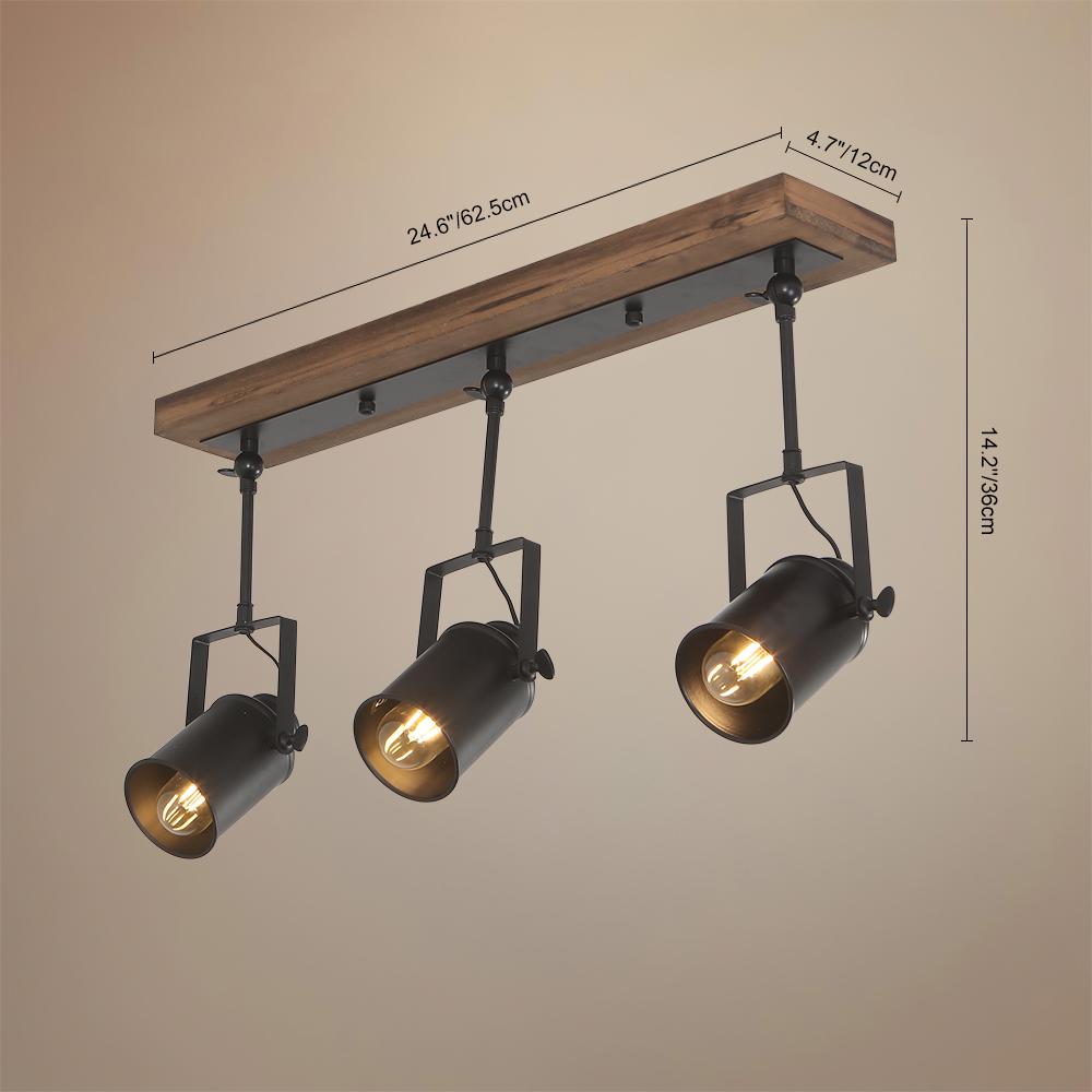 Harrison 3-Light Black Track Ceiling Light