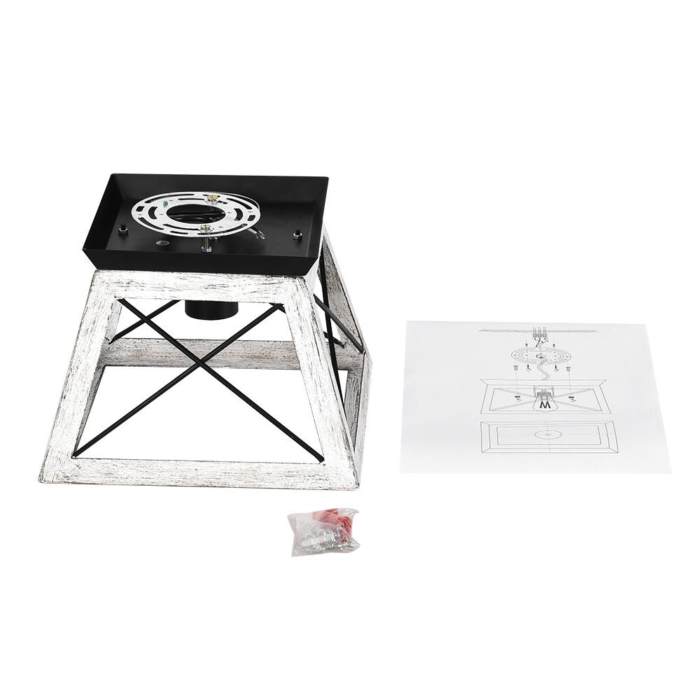 Harbor Farmhouse Square Cage Ceiling Light