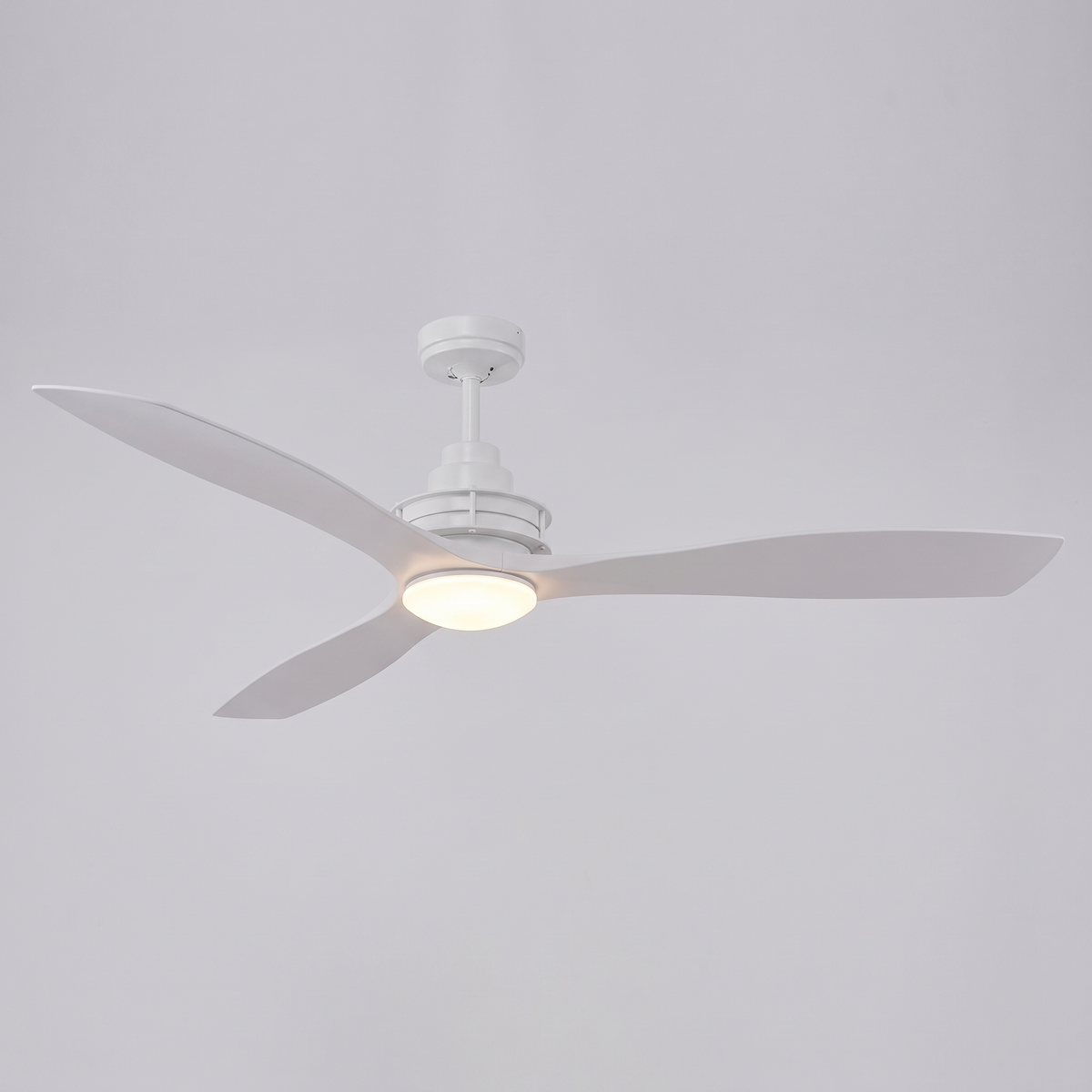 Clarence 56" Ceiling Fan with Dimmable LED Light – studio product shot