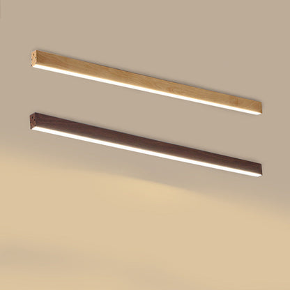 Modern Wood Linear LED Ceiling Light