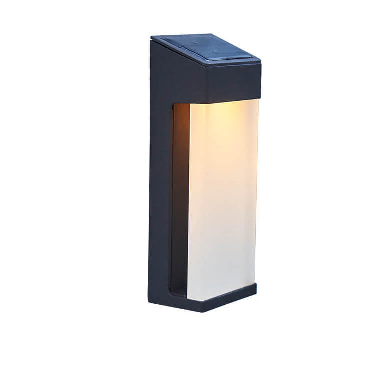 Solar Frosted Glass Outdoor Wall Light
