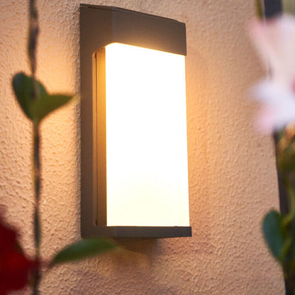 Solar Frosted Glass Outdoor Wall Light