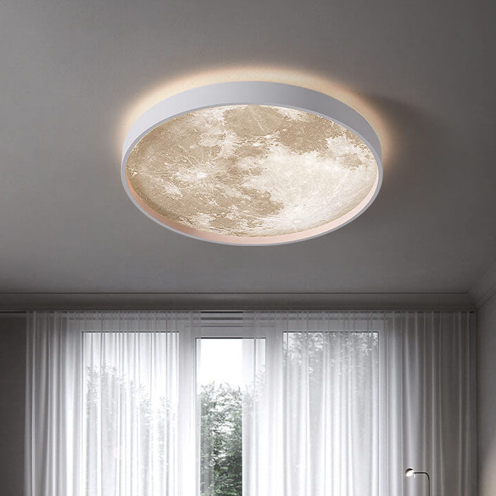 Modern Moon Glow LED Ceiling Light