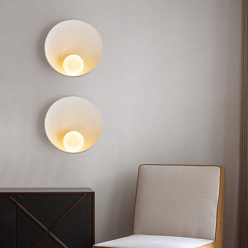 Modern Round Resin Wall Light
