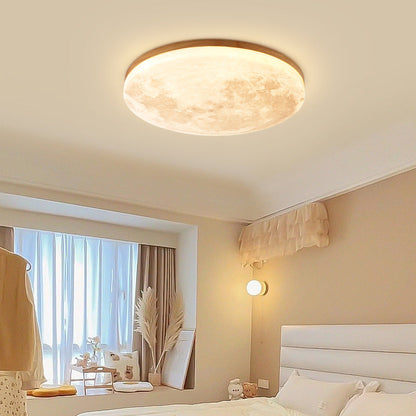 Nordic Minimalist Moon LED Flush Mount Ceiling Light