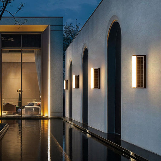 Modern Solar LED Outdoor Wall Light Bar