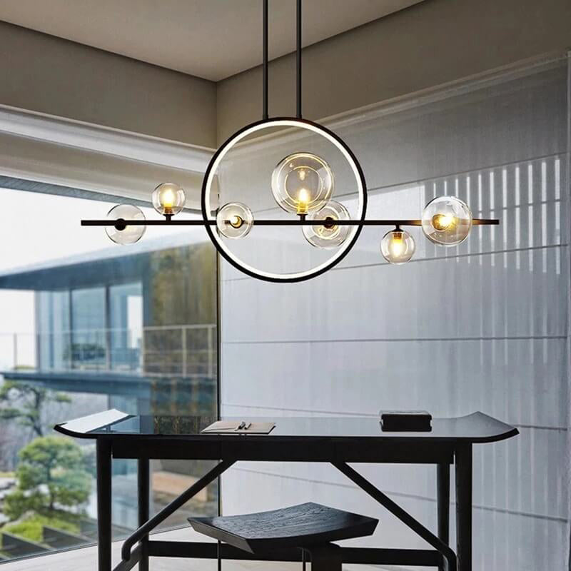 Modern Orb Ring LED Pendant Chandelier