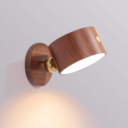 Rechargeable Wooden LED Wall Light