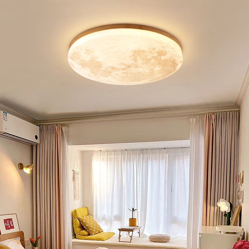 Nordic Minimalist Moon LED Flush Mount Ceiling Light