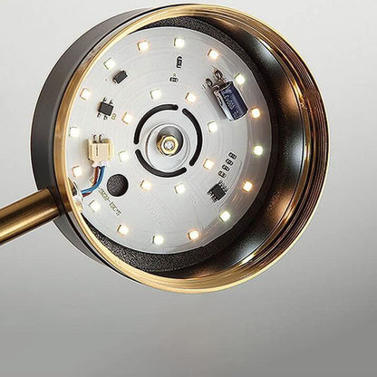 Modern Black Gold Multi-Light Ceiling Fixture