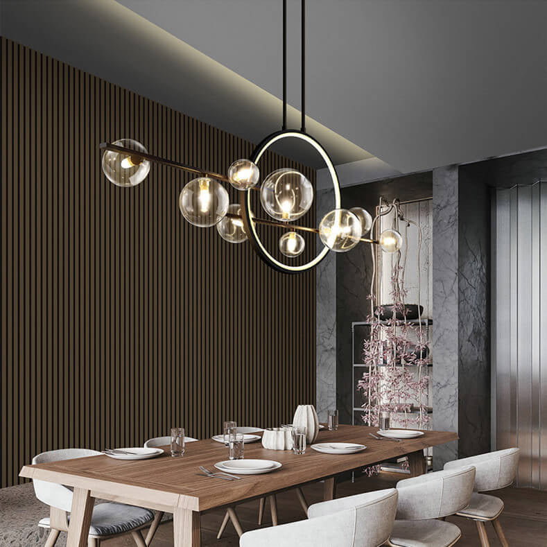Modern Orb Ring LED Pendant Chandelier