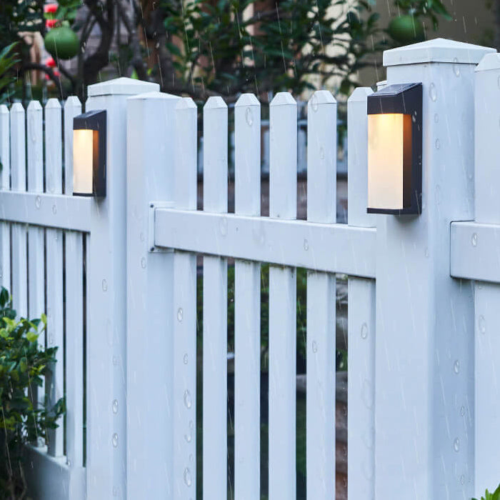 Solar Frosted Glass Outdoor Wall Light
