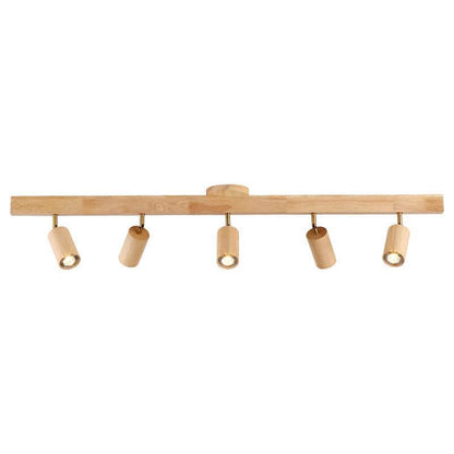 Minimalist Wooden Adjustable Spotlight Ceiling Light