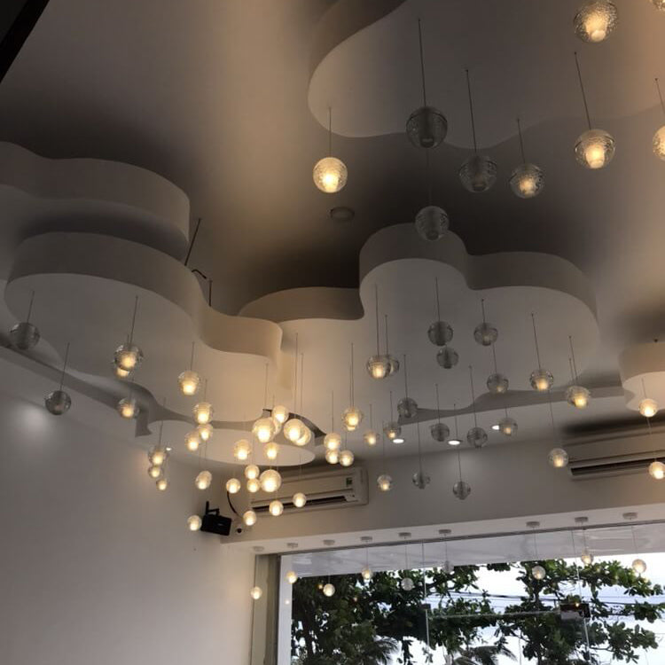 Luxury Multi-Drop Crystal Globe Staircase Chandelier