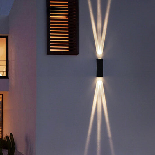 Modern Dual Beam LED Outdoor Wall Light