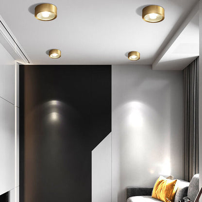 Modern Gold Round LED Ceiling Light