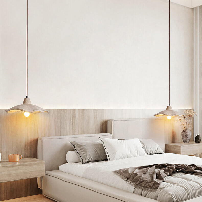Modern Wavy Ceramic Triple Pendant Light