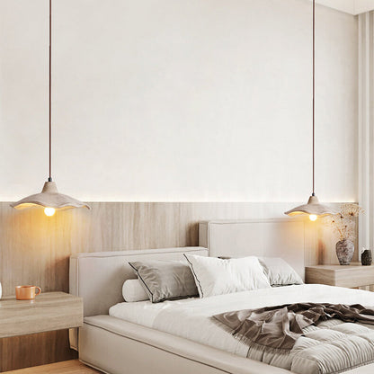 Modern Wavy Ceramic Triple Pendant Light
