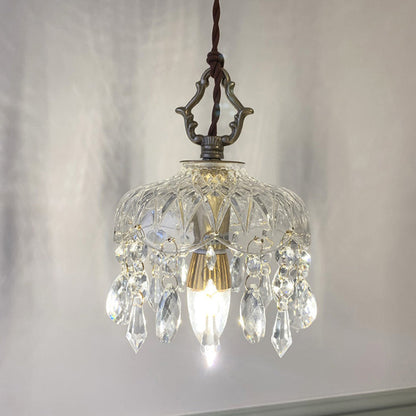 Vintage Crystal Fringe Pendant Light