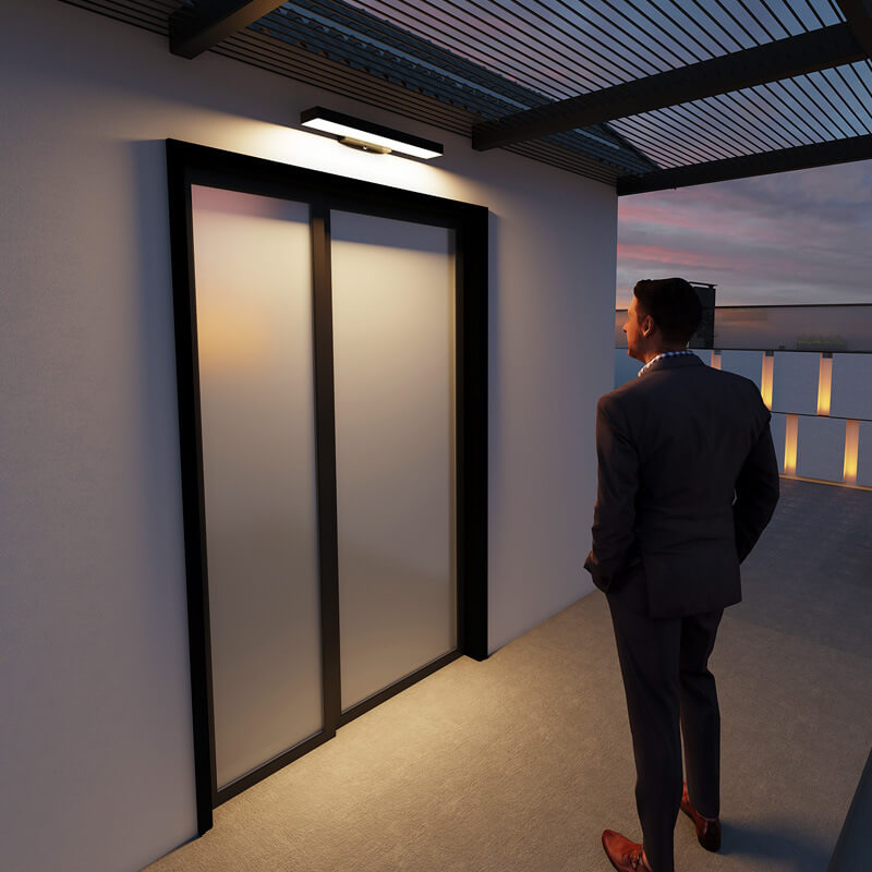 Modern LED Sensor Outdoor Wall Lamp