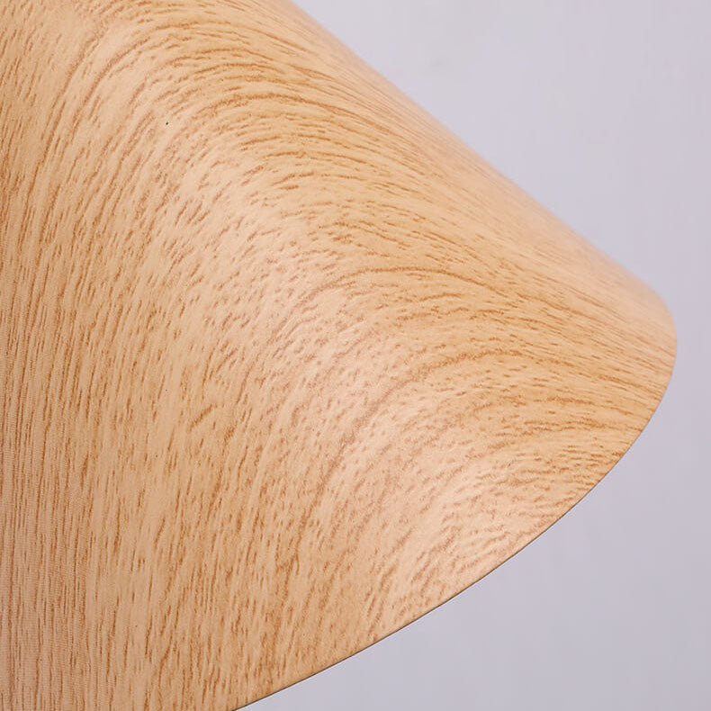 Wood Cone Swing Arm Wall Light