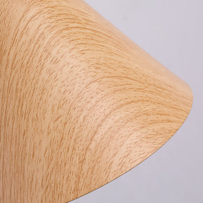 Wood Cone Swing Arm Wall Light