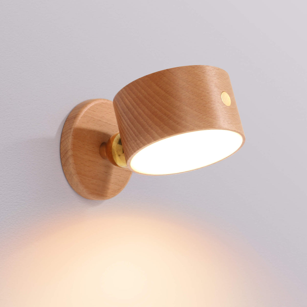 Rechargeable Wooden LED Wall Light