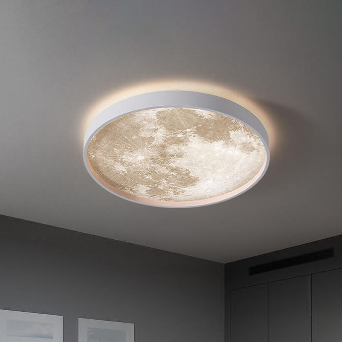 Modern Moon Glow LED Ceiling Light