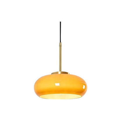 Modern Retro Amber Glass Ceiling Light