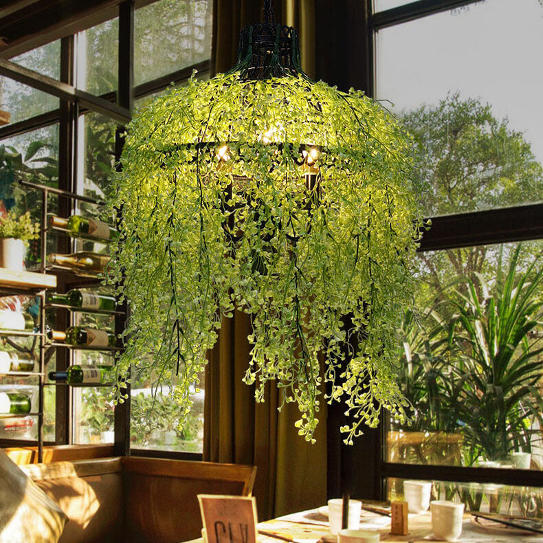 Artificial Hanging Vine Chandelier Pendant Light