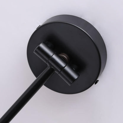 Wood Cone Swing Arm Wall Light