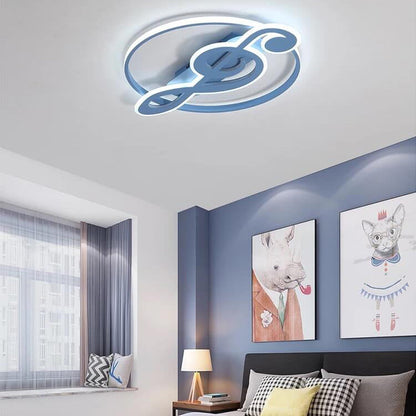 Music Note LED Flush Mount Ceiling Light