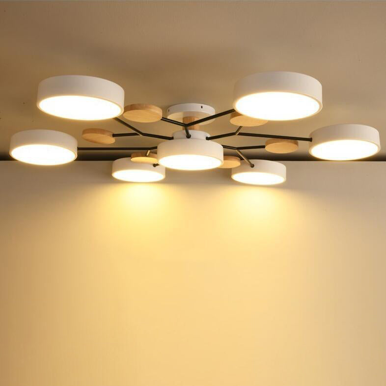 Modern Scandinavian Multi-Branch LED Ceiling Light