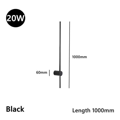 Rotating LED Line Wall Lamp