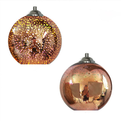 Colorful Firework Glass Globe Pendant Light
