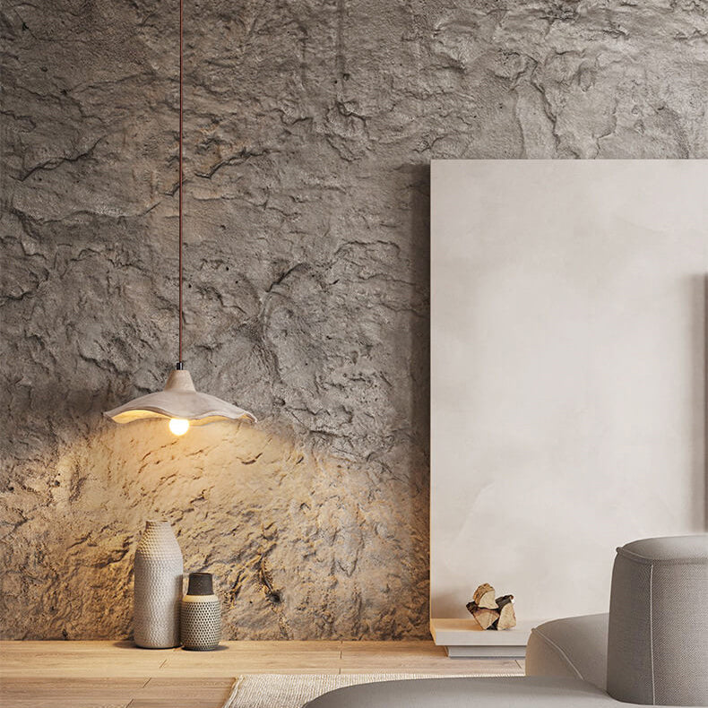 Modern Wavy Ceramic Triple Pendant Light