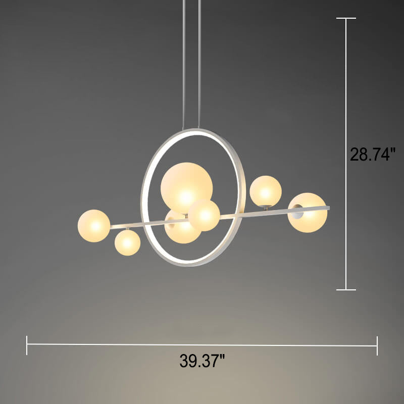 Modern Orb Ring LED Pendant Chandelier
