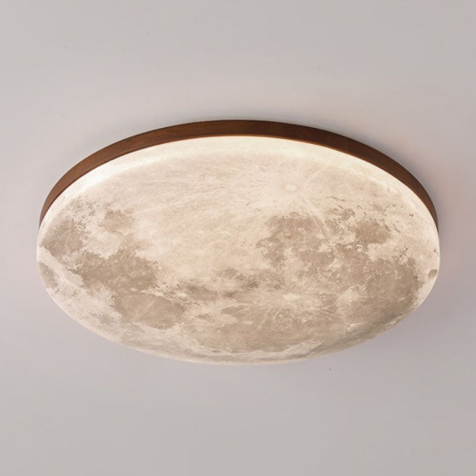 Nordic Minimalist Moon LED Flush Mount Ceiling Light