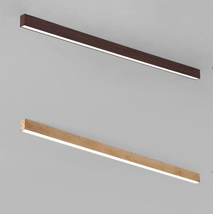 Modern Wood Linear LED Ceiling Light