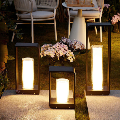 Modern Outdoor LED Frame Lantern Light
