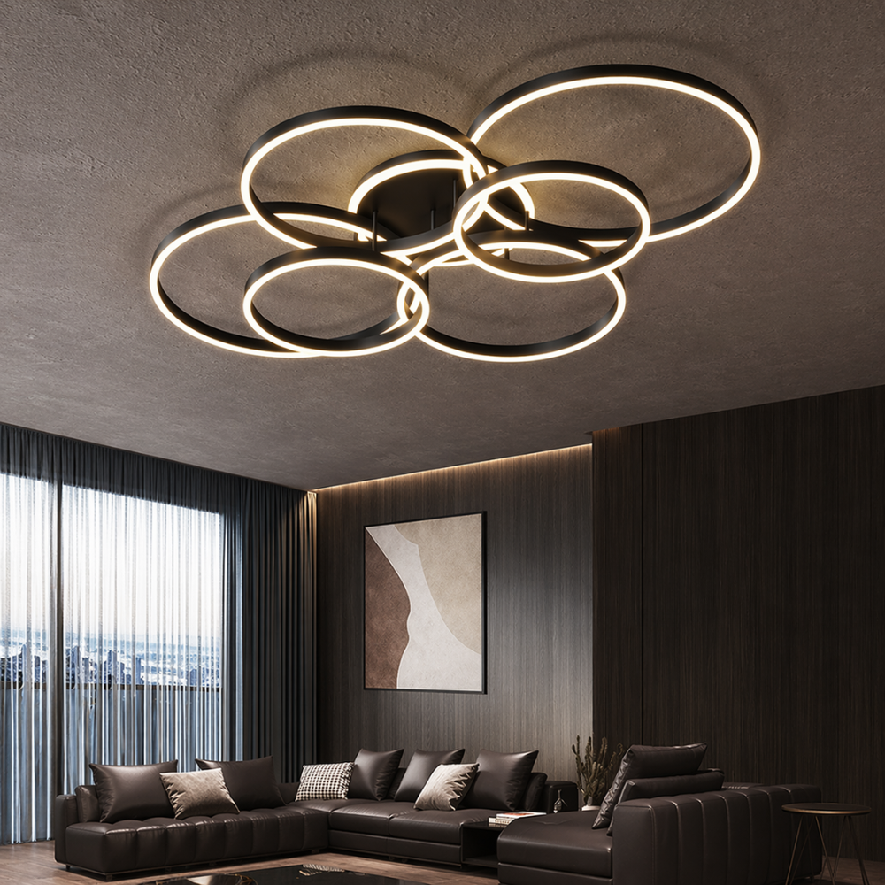 Modern Ring LED Flush Mount Ceiling Light