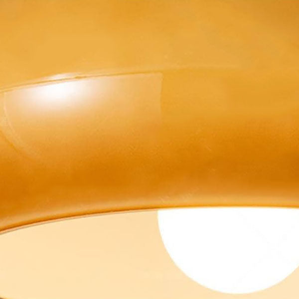 Modern Retro Amber Glass Ceiling Light